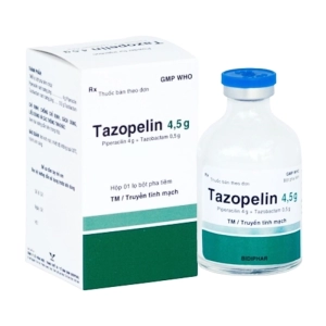 Tazopelin 4.5g Bidiphar 1 lọ (Piperacillin + Tazobactam)