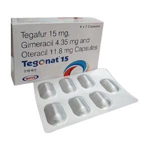 Tegonat 15 Natco 6 vỉ x 7 viên (Tegafur/Gimeracil/Oteracil) Tegonat 15 Natco 6 vỉ x 7 viên (Tegafur/Gimeracil/Oteracil)