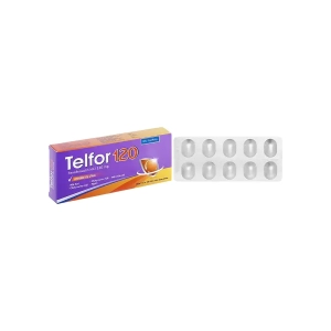Telfor 120mg DHG 2 vỉ x 10 viên – Trị viêm mũi dị ứng, mày đay
