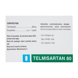 Telmisartan 80 TV.Pharm 10 vỉ x 10 viên (Telmisartan)