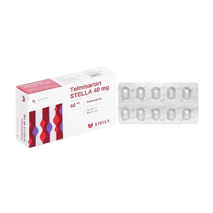 Telmisartan Stella 40mg 3 vỉ x 10 viên Telmisartan Stella 40mg 3 vỉ x 10 viên