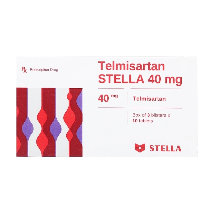 Telmisartan Stella 40mg 3 vỉ x 10 viên Telmisartan Stella 40mg 3 vỉ x 10 viên