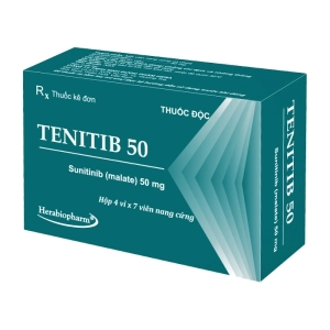 Tenitib 50 Herabiopharm 4 vỉ x 7 viên (Sunitinib malate)