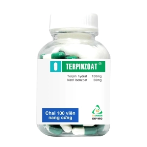 Terpinzoat TV.Pharm chai 100 viên (Terpin hydrat + Natri benzoat)