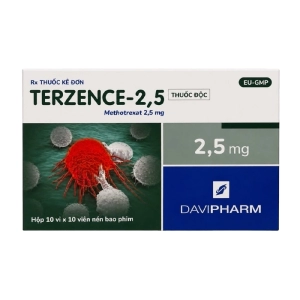 Terzence-2.5 Davipharm 10 vỉ x 10 viên (Methotrexate)