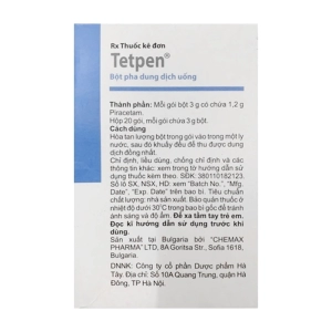Tetpen 1.2g Chemax Pharma 20 gói x 3g (Piracetam)