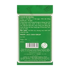 Thạch Lâm Thông TM Trang Minh 60 viên - Hỗ trợ giảm sỏi tiết niệu, sỏi thận Thạch Lâm Thông TM Trang Minh 60 viên - Hỗ trợ giảm sỏi tiết niệu, sỏi thận