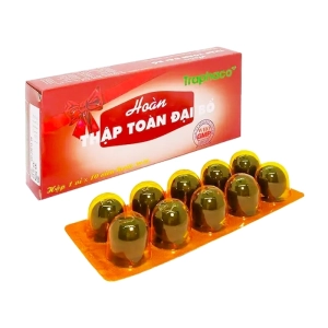 Hoàn Thập Toàn Đại Bổ Traphaco Hộp 1 vỉ x 10 viên