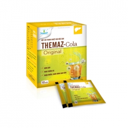 Bột sủi thanh nhiệt giải độc gan Themaz Cola Original - Vị Chanh Muối, Hộp 10 gói