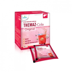 Bột sủi thanh nhiệt giải độc gan Themaz Cola Original - Vị Cherry, Hộp 10 gói