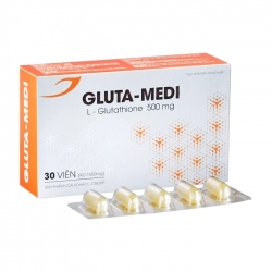  Viên uống làm đẹp Gluta-Medi 500mg Medisun 6 vỉ x 5 viên