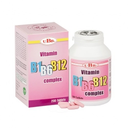 Thực phẩm bảo vệ sức khỏe UBB VITAMIN B1-B6-B12, Chai 200 viên Thực phẩm bảo vệ sức khỏe UBB VITAMIN B1-B6-B12, Chai 200 viên