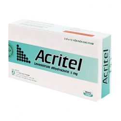 Acritel 5mg Davipharm 3 vỉ x 10 viên (Levocetirizin)