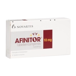 Afinitor 10mg Novartis 3 vỉ x 10 viên (Everolimus)