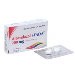 Thuốc tẩy giun Albedazol Stada 200mg, Hộp 02 viên