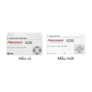Arcoxia 120mg Organon 3 vỉ x 10 viên Arcoxia 120mg Organon 3 vỉ x 10 viên