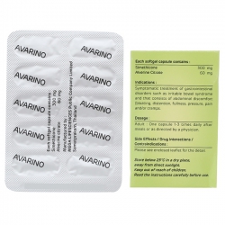 Thuốc Avarino, Hộp 50 viên