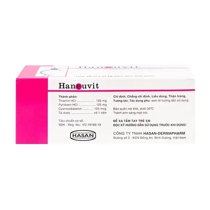 Haneuvit Hasan 10 vỉ x 10 viên