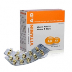 Thuốc bổ mắt Medisun Vitamin AD, Hộp 100 viên