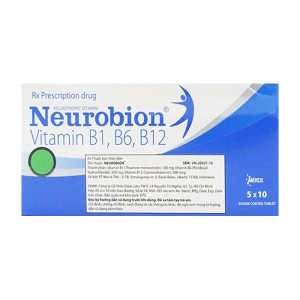 Neurobion Vitamin B1, B6, B12 Merck 5 vỉ x 10 viên Neurobion Vitamin B1, B6, B12 Merck 5 vỉ x 10 viên