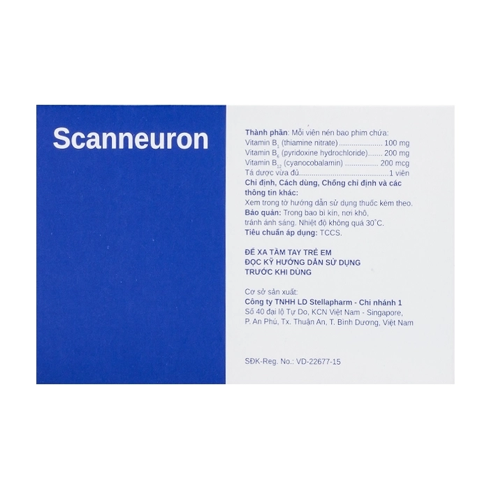 Scanneuron Stellapharm 10 vỉ x 10 viên