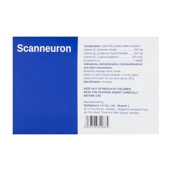 Scanneuron Stellapharm 10 vỉ x 10 viên