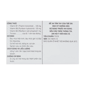 Trivita B Pharmedic 10 vỉ x 10 viên