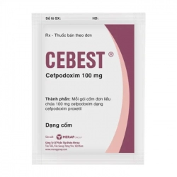Cebest 100mg Merap 20 gói x 3g - Điều trị nhiễm khuẩn