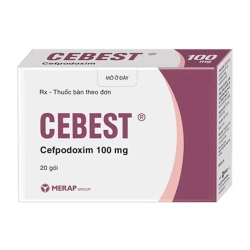 Cebest 100mg Merap 20 gói x 3g - Điều trị nhiễm khuẩn