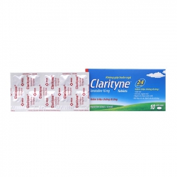 Thuốc chống dị ứng Clarityne 10mg | Hộp 1 vỉ x 10 viên