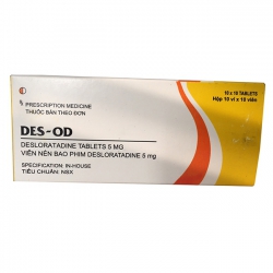 Thuốc chống dị ứng DES OD Desloratidin 5mg Thuốc chống dị ứng DES OD Desloratidin 5mg