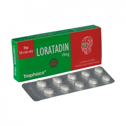 Loratadin 10mg Traphaco 1 vỉ x 10 viên - Thuốc chống dị ứng Loratadin 10mg Traphaco 1 vỉ x 10 viên - Thuốc chống dị ứng