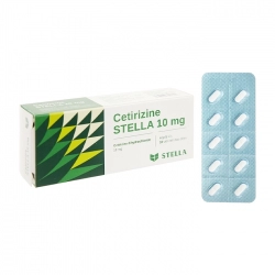 Cetirizine Stella 10mg 5 vỉ x 10 viên Cetirizine Stella 10mg 5 vỉ x 10 viên