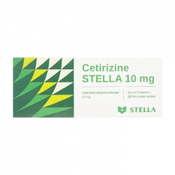 Cetirizine Stella 10mg 5 vỉ x 10 viên Cetirizine Stella 10mg 5 vỉ x 10 viên