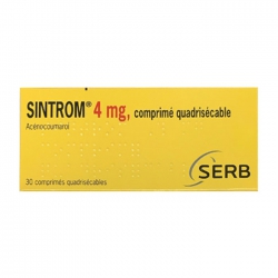 Thuốc chống đông máu Sintrom Acenocoumarol 4mg
