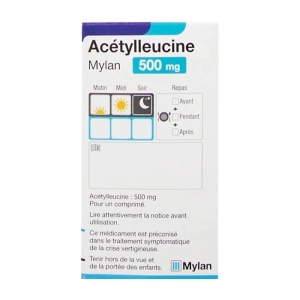Acetylleucine 500mg Mylan 3 vỉ x 10 viên Acetylleucine 500mg Mylan 3 vỉ x 10 viên