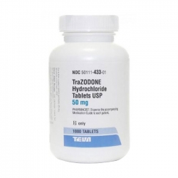 Thuốc chống trầm cảm Trazodone 50mg, Chai 1000 viên Thuốc chống trầm cảm Trazodone 50mg, Chai 1000 viên