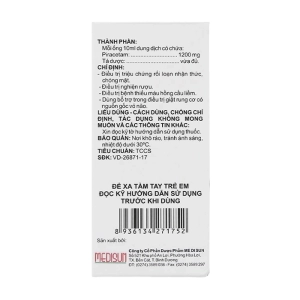 Ciheptal 1200 Medisun 20 ống x 10ml (Piracetam)