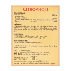 Citropholi 500mg Hoa Mộc Tràm 10 vỉ x 10 viên