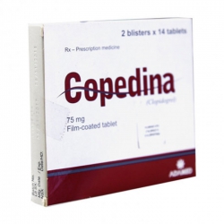 Thuốc Copedina 75mg, Clopidogrel 75mg, Hộp 38 viên