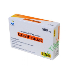 Thuốc CRAVIT 500MG, Hộp 5 viên Thuốc CRAVIT 500MG, Hộp 5 viên