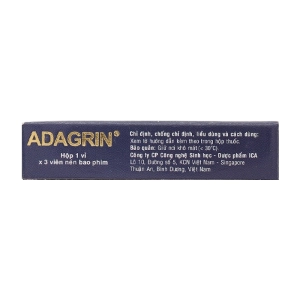 Adagrin 100mg ICA 1 vỉ x 3 viên Adagrin 100mg ICA 1 vỉ x 3 viên