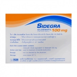 Thuốc cường dương GPO Sidegra 100mg, Hộp 4 viên