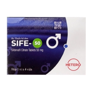 Sife-50 Hetero Drugs 1 vỉ x 4 viên (Sildenafil)