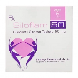 Siloflam 50mg Flamingo Hộp 1 vỉ x 4 viên - Điều trị rối loạn cường dương