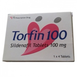 Thuốc cường dương Torfin 100mg, Hộp 4 viên