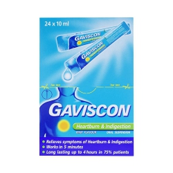 Gaviscon Sachets, Hộp 24 gói x 10ml Gaviscon Sachets, Hộp 24 gói x 10ml
