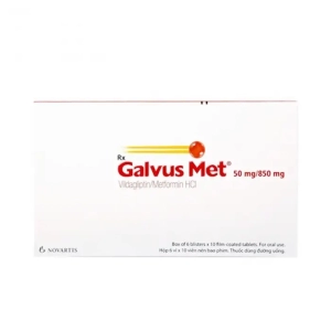 Galvus Met 50mg/850mg Novartis 6 vỉ x 10 viên Galvus Met 50mg/850mg Novartis 6 vỉ x 10 viên
