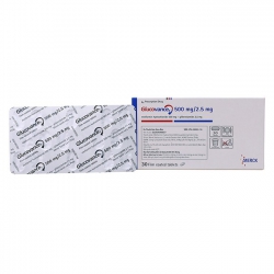Thuốc đái tháo đường type II Glucovance 500/2.5, Hộp 2 vỉ x 15 viên