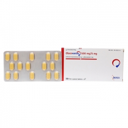 Glucovance 500mg/5mg Merck 2 vỉ x 15 viên Glucovance 500mg/5mg Merck 2 vỉ x 15 viên